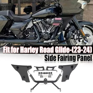 2024 Vivid Black Side Spoiler Fairings Support Fit For CVO Road Glide Upgrade/ST - Picture 1 of 18