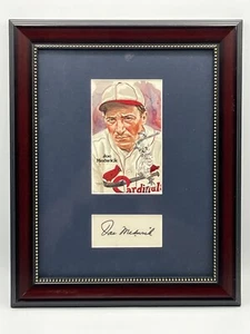 Joe Medwick Framed Autograph & Perez-Steele HOF Post Card 10.5" x 13" Auto - Picture 1 of 3