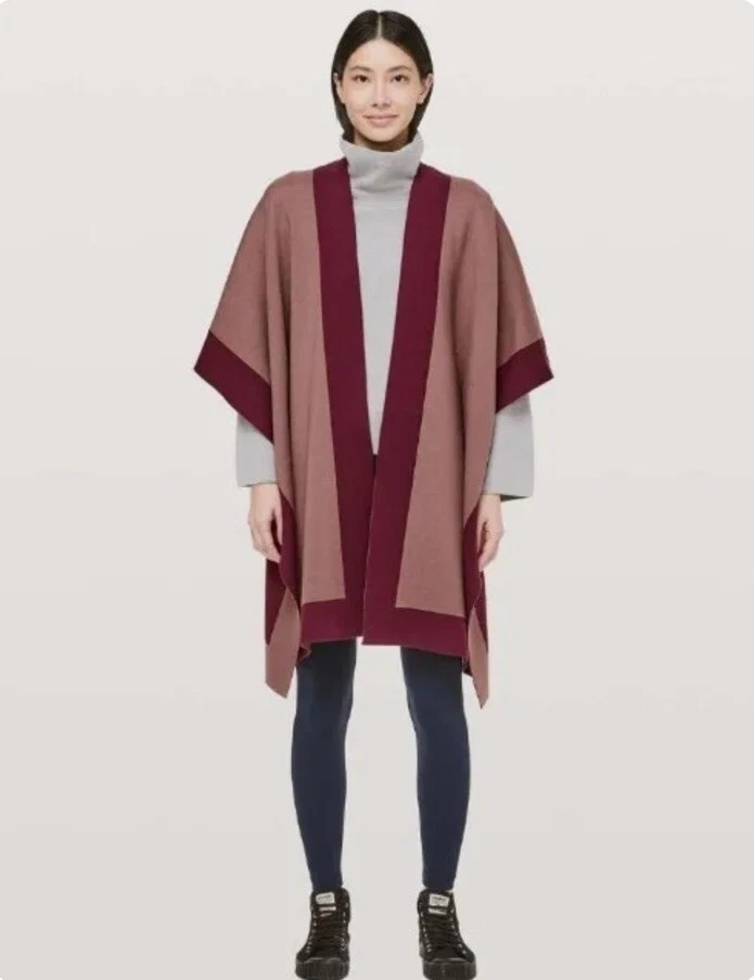 Lululemon Bundle Up Wrap NWT SPNO/SVNH Spanish Oak Reversible Merino Wool ($178) - Image 1 of 4