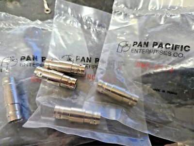 5 pcs BNC INLINE SPLICE , BNC-3314-75P , PAN PACIFIC & Pomona , 75 OHM - Image 1 of 3