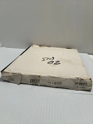 M4 20 Pcs emery cloth cat#305151 sand paper fine 151(p) - Image 1 of 4