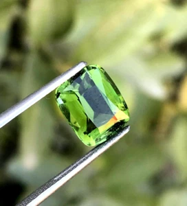 3,9 ct natürlicher facettierter Turmalin Kissenschliff lose Edelstein Afghanistan - Bild 1 von 10