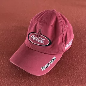 Baseballkappe bestickt rot Coca Cola Schläger Einheitsgröße verstellbar - Bild 1 von 9