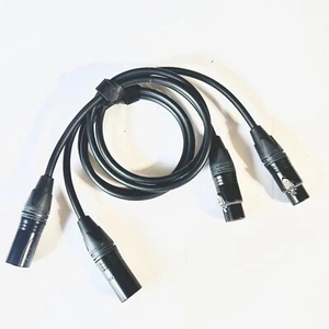 Pair of 3 FT Mogami 2549 / Neutrik Gold XX Series XLR 3 Pole Balanced Mic Cable - Picture 1 of 1