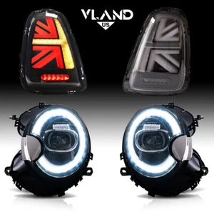 Für 2007–2013 Mini Cooper S R56 R57 R58 VOLL-LED-Scheinwerfer +klare Rücklichter - Imagen 1 de 23