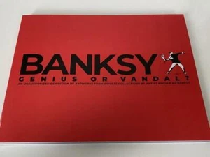 Banksy Genius Or Vandal? Japa Yokohama Exhibition Catalog Red Ver - Picture 1 of 1