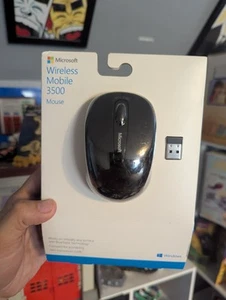 Microsoft Wireless Mobile Mouse 3500 - Black (GMF-00030) SEALED - Photo 1/3