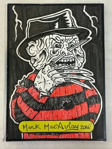 Garbage Pail Kids ~ Sketch Kard ~ Mark MacAulay ~ 2016 ~ GPK ~ Freddy ~ - Picture 1 of 13