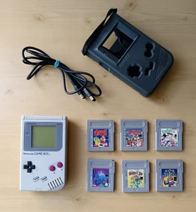 NINTENDO GAMEBOY CLASSIC GRAU MIT 6 SPIELEN - Bild 1 von 17