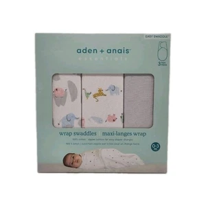 Aden + Anais Essentials Quick Change Easy Wrap Swaddles 3er-Pack 0-3 Monate  - Bild 1 von 2