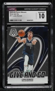 2023-24 Panini Mosaic Give and Go Luka Doncic #11 CGC 10 Gem Mint - Picture 1 of 3