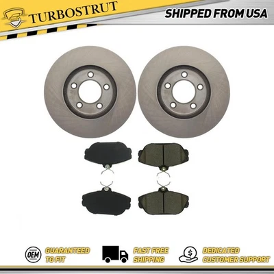 Kit de pastillas de freno y rotores delanteros centrados OE para Ford Sable 1994 1995 Foto 1 de 4