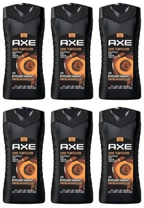 Jabón corporal Axe Dark Temptation para hombre aroma a chocolate oscuro, paquete de 12H 8,4 oz-6 - Imagen 1 de 7