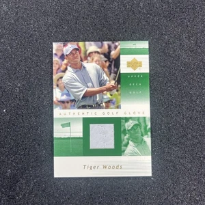 Upper Deck 2002 TIGER WOODS autentico guanto da golf torneo usato - Foto 1 di 2
