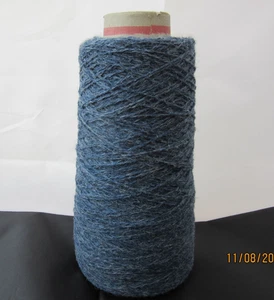 Shetland Yarn 100% Wool 215g Cone 1/9's NM - 2ply Flintstone Blue - Picture 1 of 2
