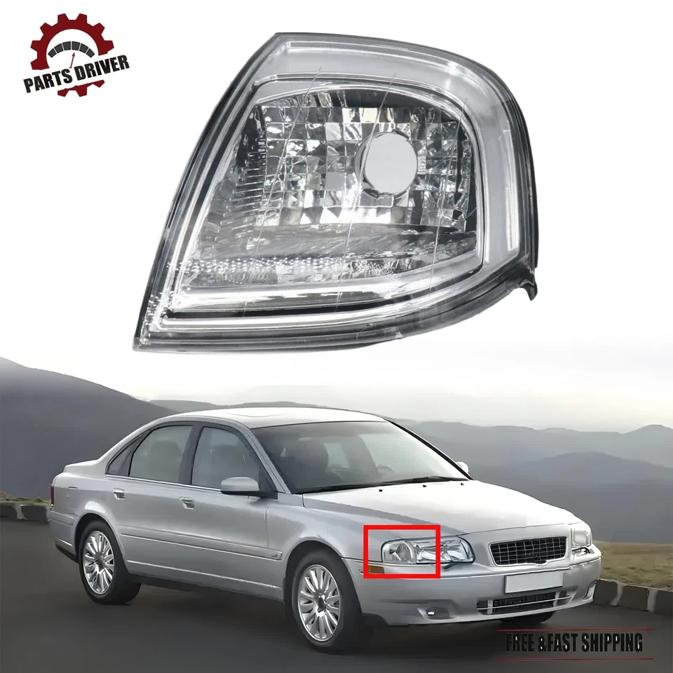 Right Passenger Turn Signal Light Lamp For 1999-2006 Volvo S80 2.5L 30655423 - Imagem 1 de 4
