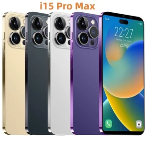 6,7 Zoll entsperrt i15 Pro Max Android Smartphone 8+128G Dual Sim 4G Handy - Bild 1 von 16