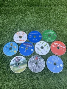 Nintendo Wii Game Bundle 10 x Games Disc Only Tomb Raider Rabbids PDC Party - Picture 1 of 1