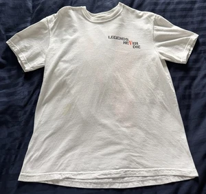 Vlone x Juice Wrld Legends Never Die "Butterfly" Tee White sz L *USED* 999 world - Picture 1 of 9