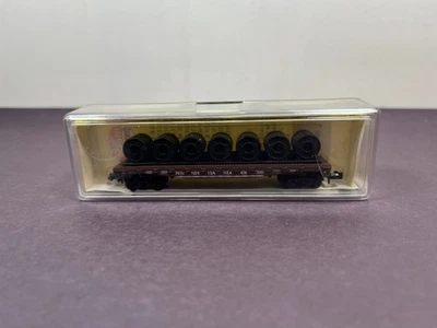Model Power N Scale Train 4042 Flat Car PENNSYLVANIA PRR 474200 - Image 1 of 4