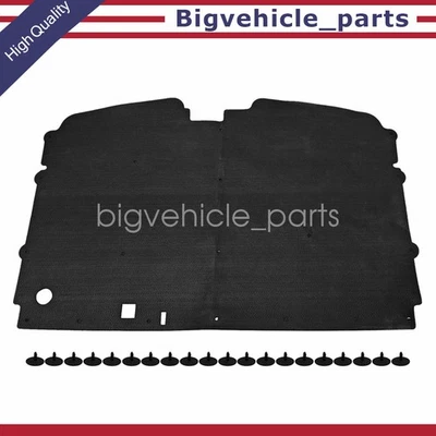 For 1988-1998 Chevy GMC Trucks Hood Insulation Pad W/Clips C1500 K2500 C3500 Foto 1 de 4