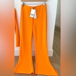 ZARA Hose mit Seitenschlitzen orange 7901/167 - Bild 1 von 9