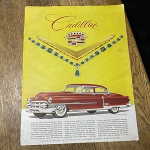 Vintage 1953 CADILLAC Automobile Car Ephemera Print Ad Mid Century - Picture 1 of 6