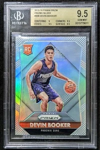 2015-16 Panini Prizm Devin Booker #308 Silver Prizm Rookie RC BGS 9.5 GEM MINT - Picture 1 of 2
