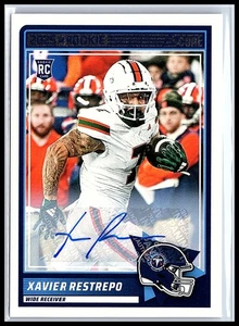 2025 Panini Score Xavier Restrepo Rookies Signatures Auto RC #6 Titans - Picture 1 of 10