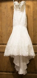 Allure Bridal Wedding Dress - Excellent Cond Size 8 Mermaid Gown Romance 2667 - Picture 1 of 9