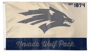 NEVADA WOLFPACK est. 1874 Vintage Retro Stil NCAA 3'x5' DELUXE TEAM FLAGGE - Bild 1 von 3