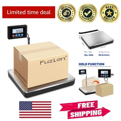 Precision Digital Shipping Scale 440lb Capacity with Hold & Tare Functions - Image 1 of 4