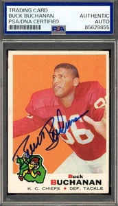 Buck Buchanan PSA DNA Signed 1969 Topps Autograph - Picture 1 of 1