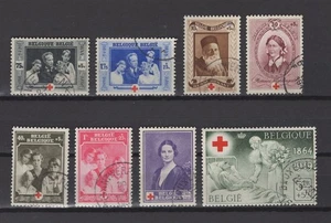 BELGIUM 1939 red cross fine used 496/503 - Picture 1 of 1