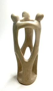 "Estatuilla artesanal africana abstracta piedra jabón arte escultura 9"" de Kenia RJL - Imagen 1 de 5