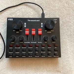 High Fidelitys External Sound Card LED Level Indicators Easy Controls For Studio - Afbeelding 1 van 9