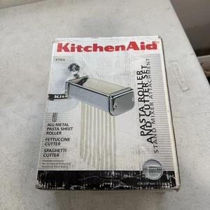 Kitchenaid 3 Piece Pasta Roller and Cutter Attachment Set for Stand Mixer KPRA - Picture 1 of 3
