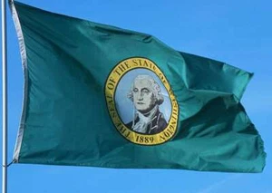 NEW WASHINGTON 3x5ft FLAG new superior quality fade resist flag us seller - Picture 1 of 3