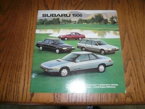 Subaru großer Verkaufsprospekt 1986 - Oldtimer - Bild 1 von 7
