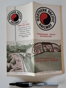 1960 Northern Pacific Railway Vista Dome North Coast orari ferroviari limitati - Foto 1 di 10