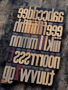 letterpress printing blocks type vintage printer letter typography antique old|* - Picture 1 of 2