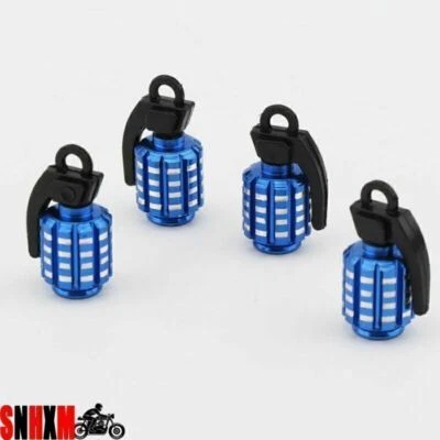 4x Grenade Exterior Wheel Tyre Tire Valve Stem Air Dust Cover Cap Fit For Suzuki - Image 1 of 4