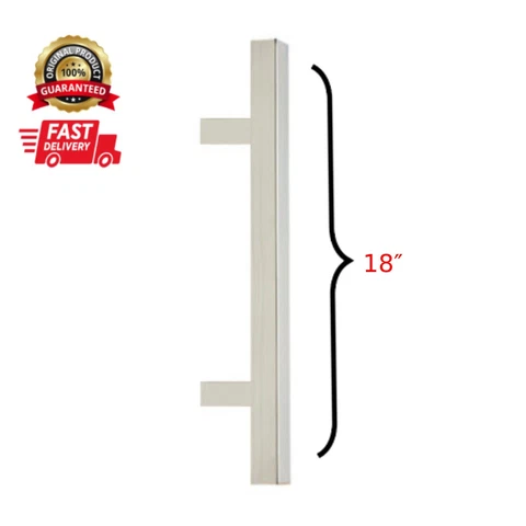 Door Pull Handle Square 18″ Stainless Steel Cover