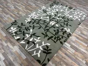Hand Tufted Wool Area Rug New Geometric Abstract Design Premium Quality Handmade - Picture 1 of 4