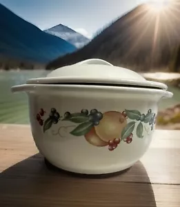 Corelle Coordinates Steinzeug 1,5 Quart runde Auflaufschale mit Deckel • Chutney • - Bild 1 von 11
