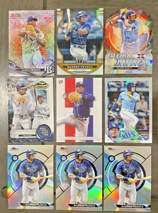 2022 Topps Gold Bowmans Best Refractor Speckle /299 23 Tributo /75 Wander Franco - Imagen 1 de 5