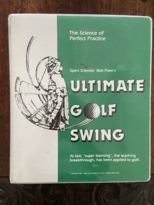 Vintage Ultimate Golf Swing Bob Poen’s VHS Cassette Booklets Like New - Picture 1 of 7