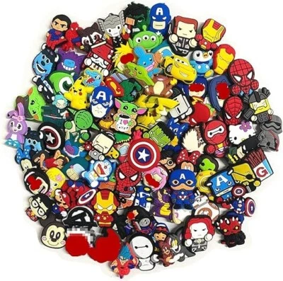 Mixed 100Pcs Random Cartoon Cute PVC Shoes Charms Decor For Croc And Jibbitz - image 1 of 4