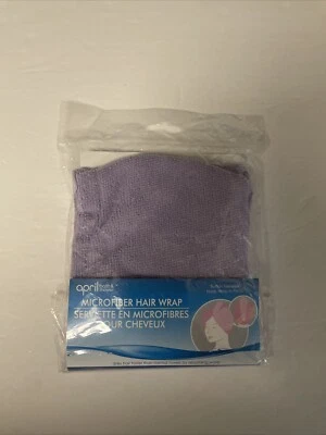Envoltura de microfibra para baño y ducha April seca el cabello púrpura sellado Foto 1 de 4
