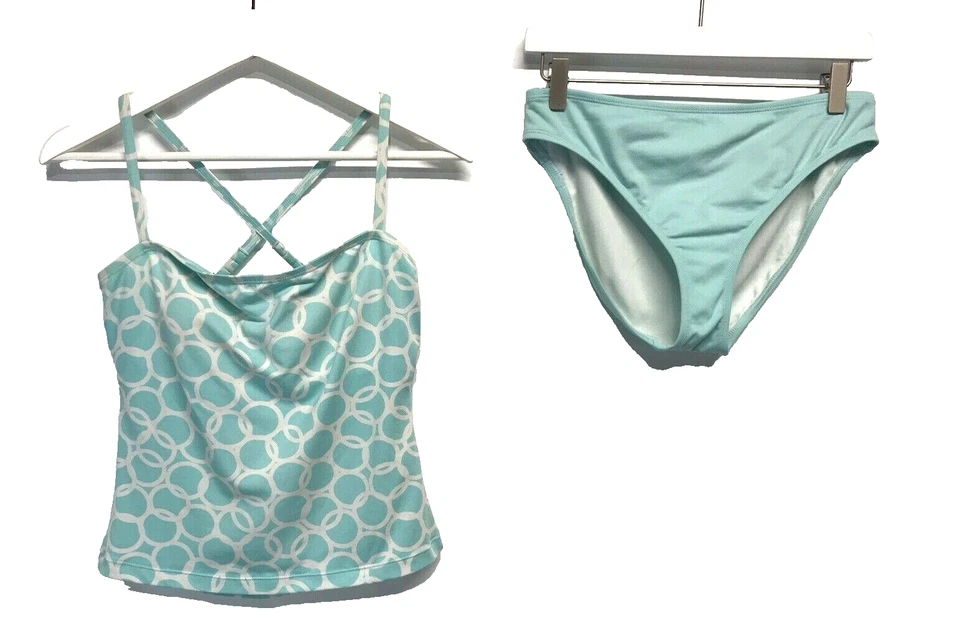 Traje de baño Tankini Jag 2 piezas acolchado superior correas ajustables talla-lg parte superior e inferior talla M Foto 1 de 4